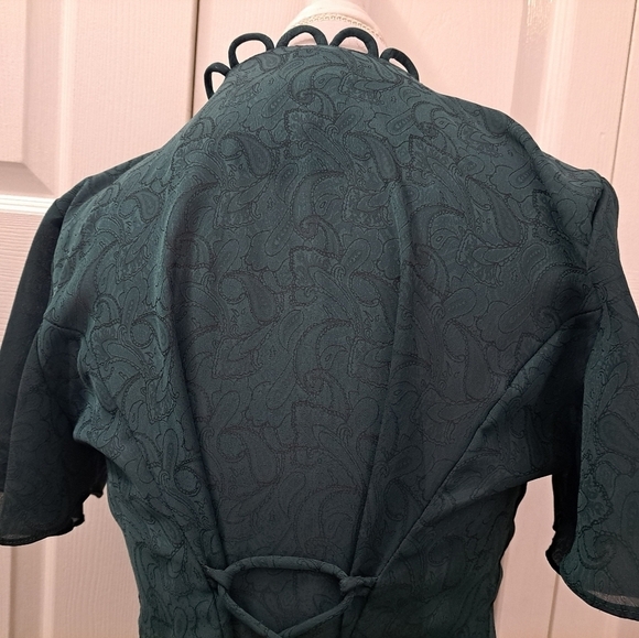 Miss Darby Emerald Green Midi Dress   Size 10 - Picture 6 of 15